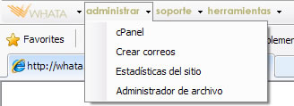 Menu soporte